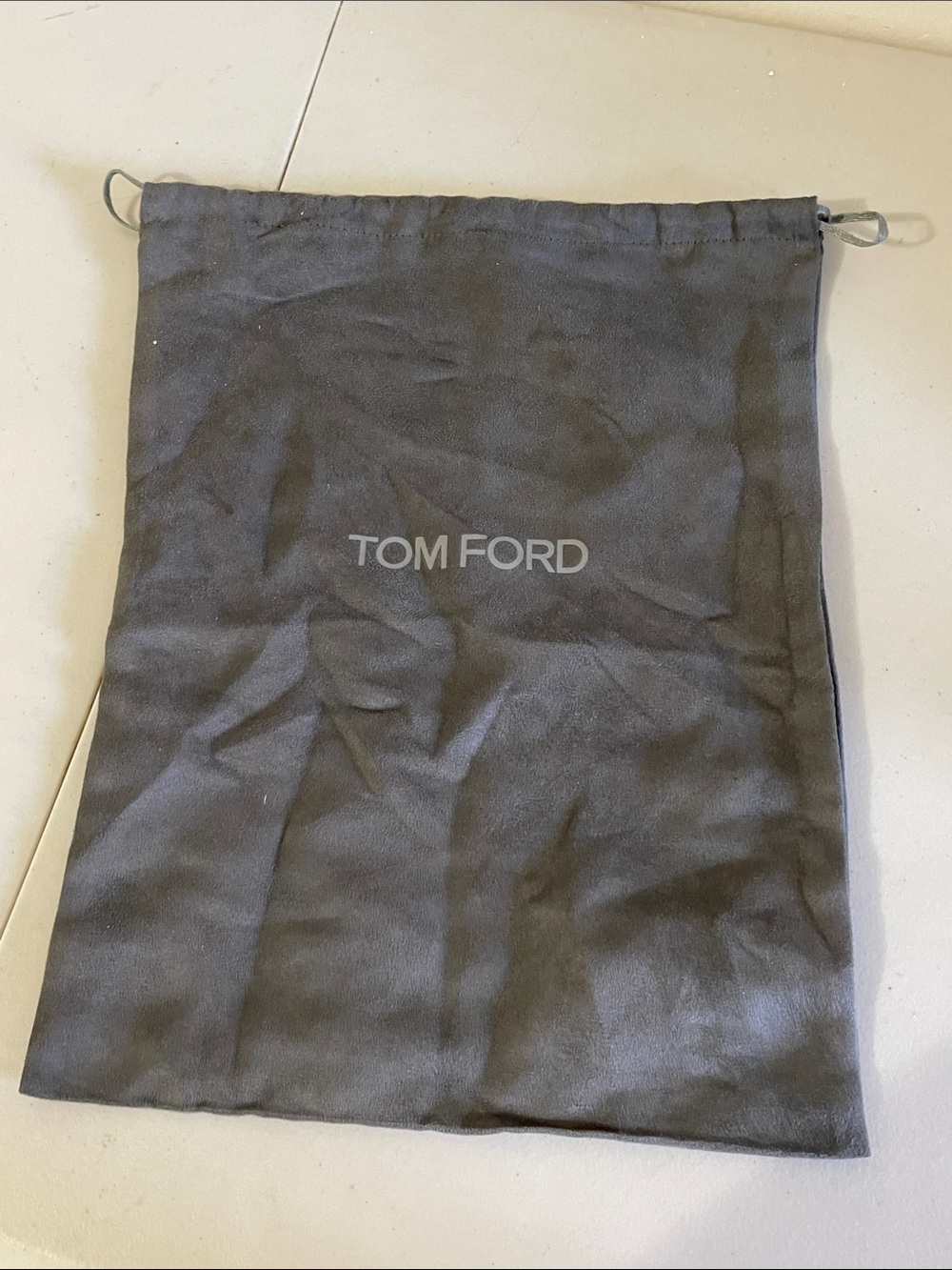 Tom Ford Charcoal Gray Drawstring Dust Bag